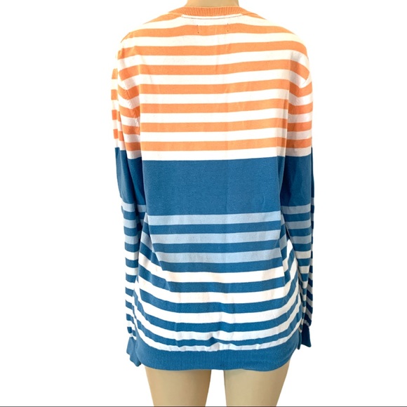 Le 31 Simons Summer Sun Striped Colour Block Knit Sweater - Picture 3 of 4